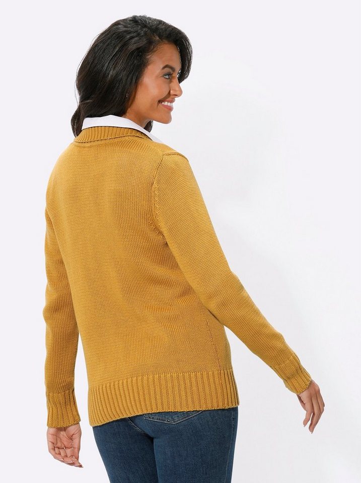 Witt Strickjacke Strickjacke Langarm Materialmix – Bild 2 von 4