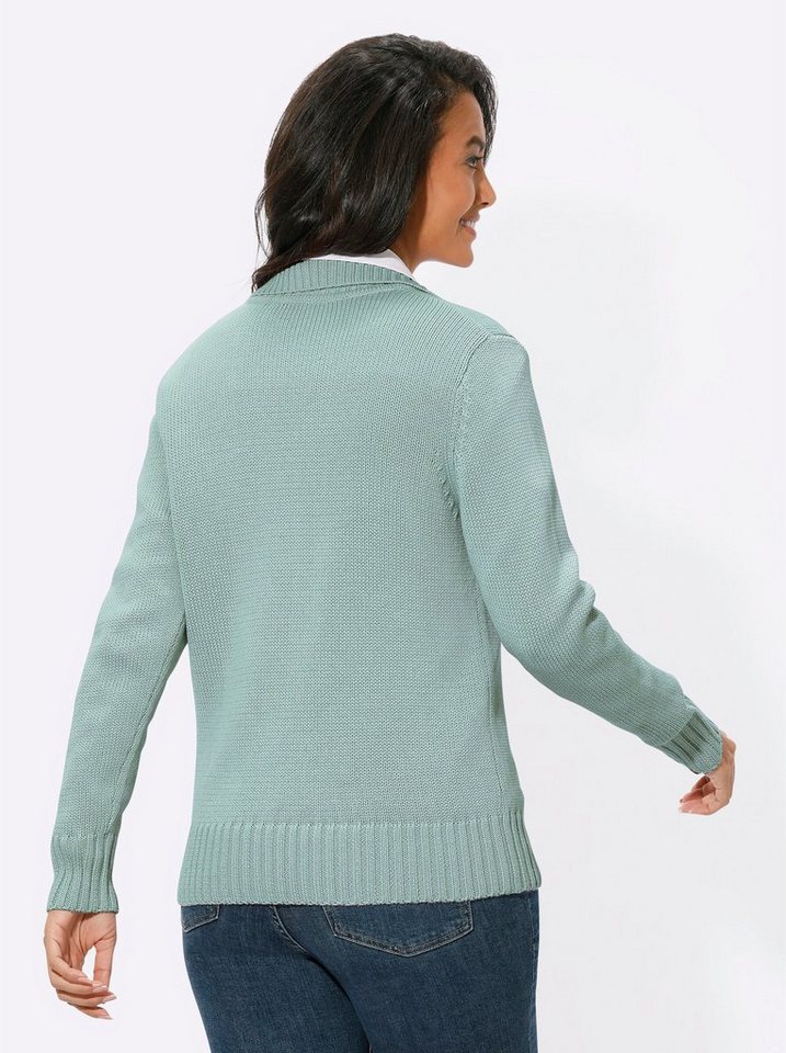 Witt Strickjacke Strickjacke Langarm Materialmix – Bild 2 von 4
