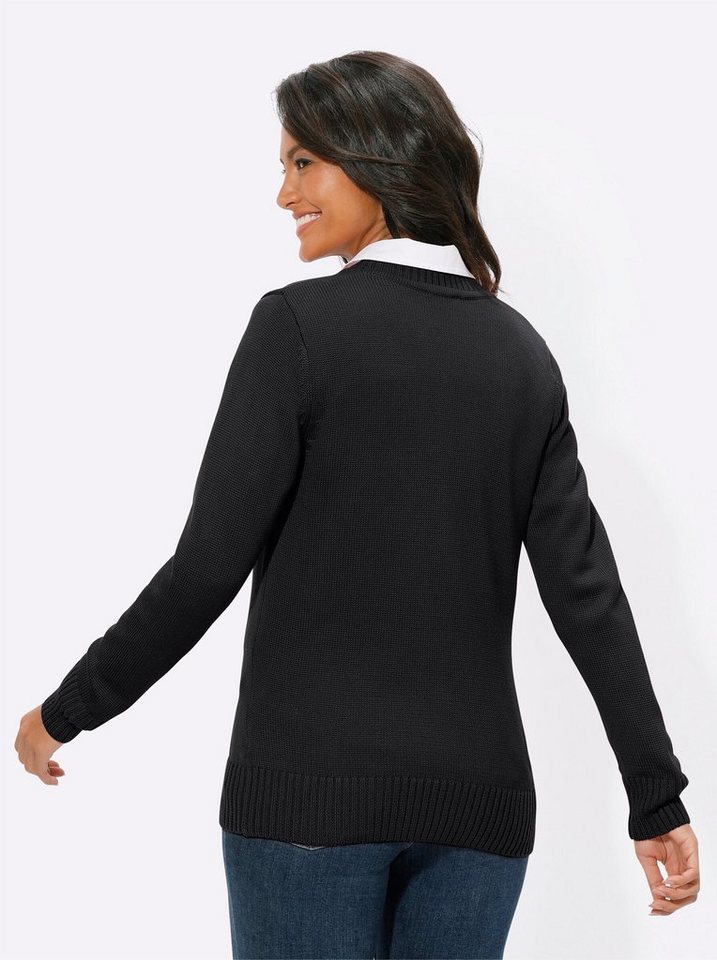 Witt Strickjacke Strickjacke Langarm Materialmix – Bild 2 von 4
