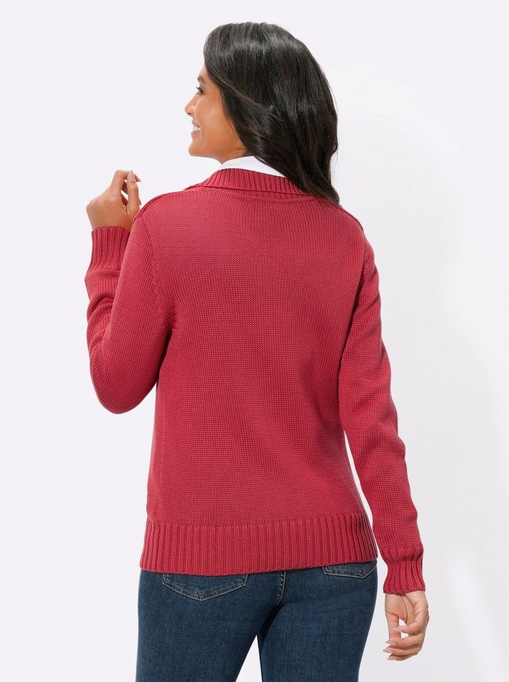 Witt Strickjacke Strickjacke Langarm Materialmix – Bild 2 von 3