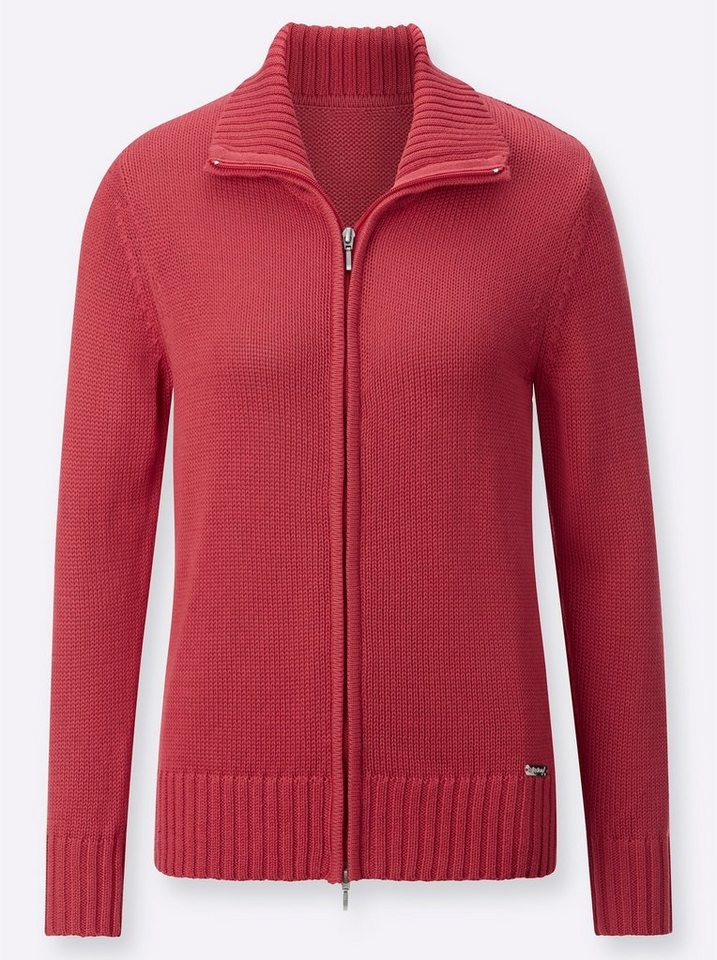 Witt Strickjacke Strickjacke Langarm Materialmix – Bild 3 von 3