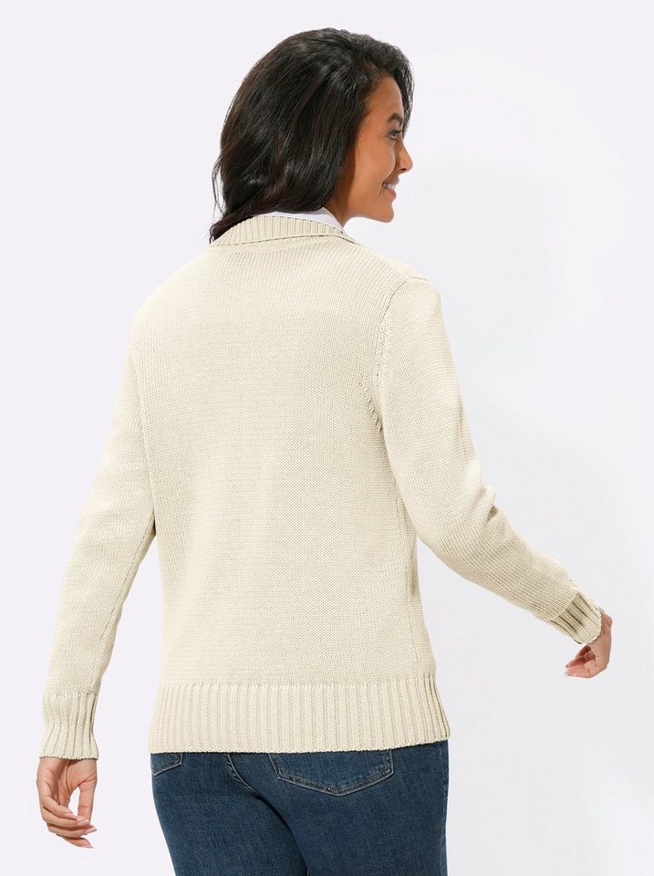 Witt Strickjacke Strickjacke Langarm Materialmix – Bild 2 von 4