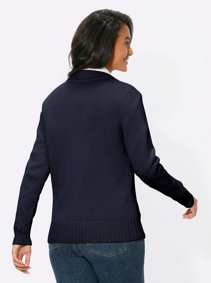 Witt Strickjacke Strickjacke Langarm Materialmix – Bild 2 von 4