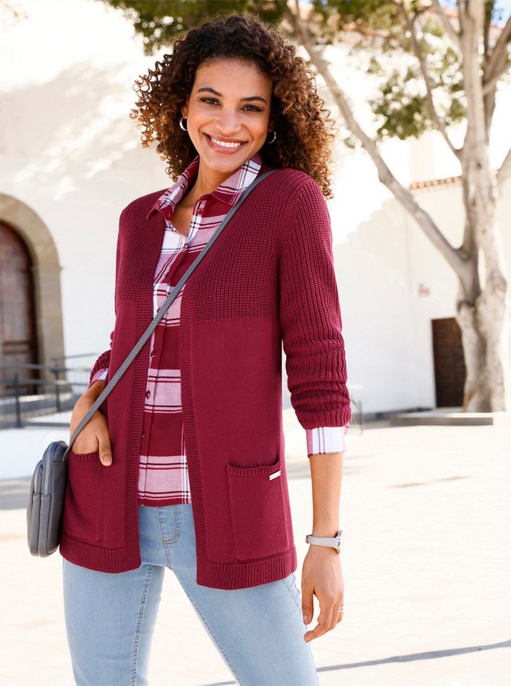 Witt Strickjacke Strickjacke Langarm Ripp – Bild 4 von 4