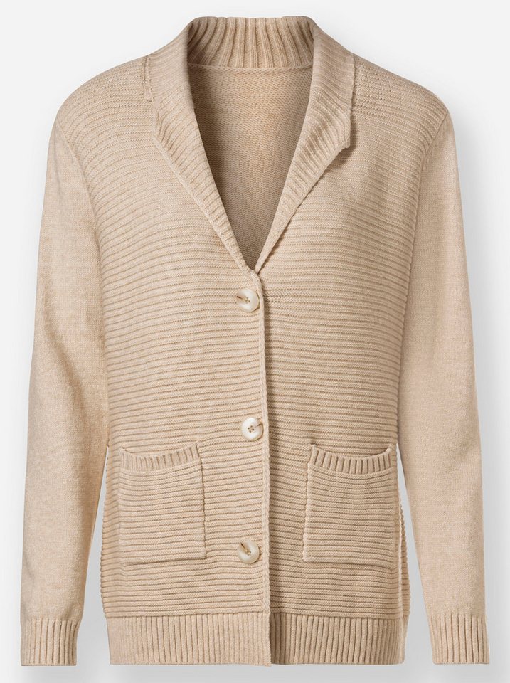Witt Strickjacke Strickjacke Langarm Ripp – Bild 4 von 4