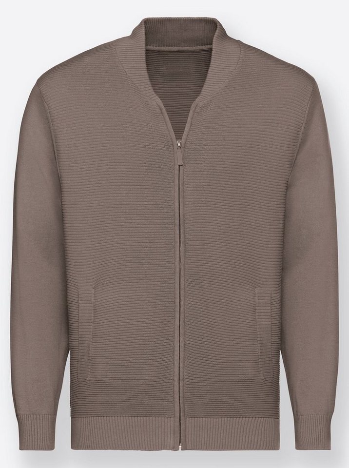 Witt Strickjacke Strickjacke Langarm Ripp, Strukturstrick – Bild 3 von 3