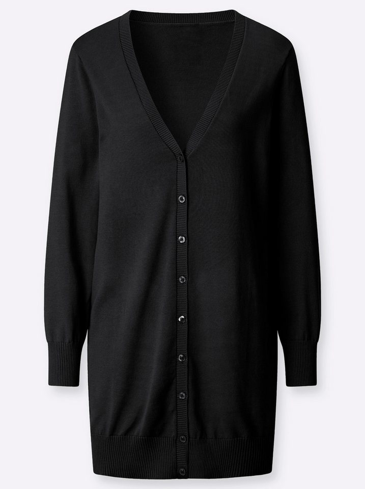 Witt Strickjacke Long-Strickjacke Langarm Jersey – Bild 3 von 5