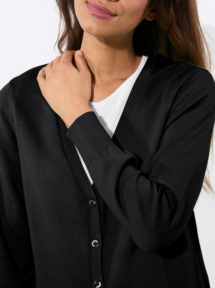 Witt Strickjacke Long-Strickjacke Langarm Jersey – Bild 4 von 5