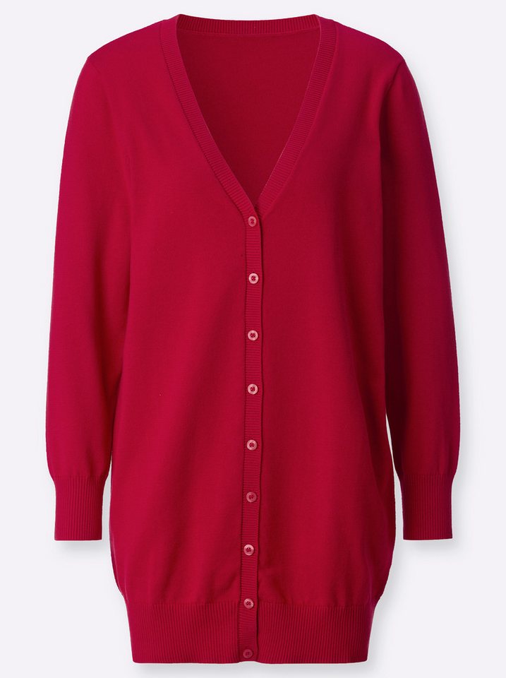 Witt Strickjacke Long-Strickjacke Langarm Jersey – Bild 3 von 5