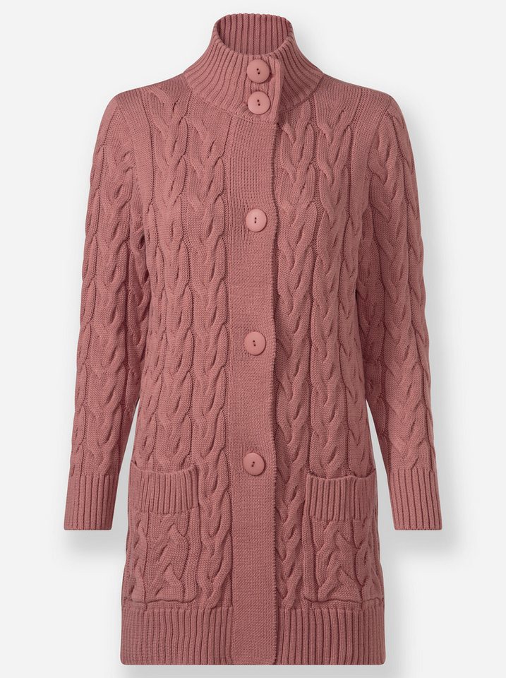 Witt Strickjacke Long-Strickjacke Langarm Zopfmuster – Bild 5 von 5