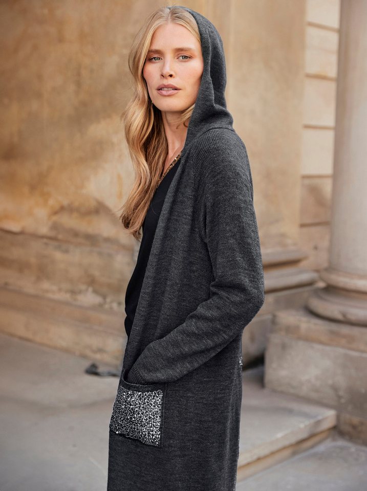 Witt Strickjacke Strickmantel Langarm Jersey – Bild 3 von 5