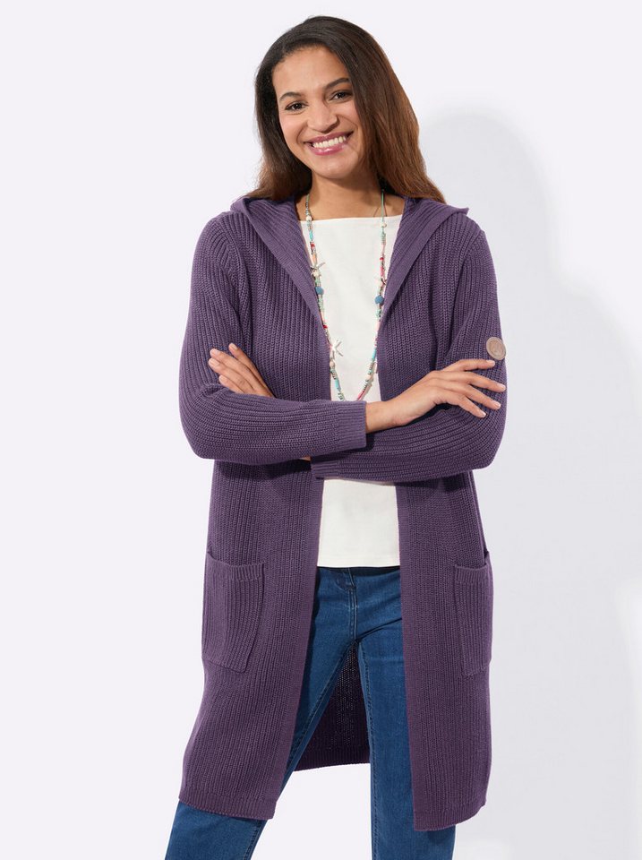 Witt Strickjacke Strickmantel Langarm Ripp – Bild 2 von 5