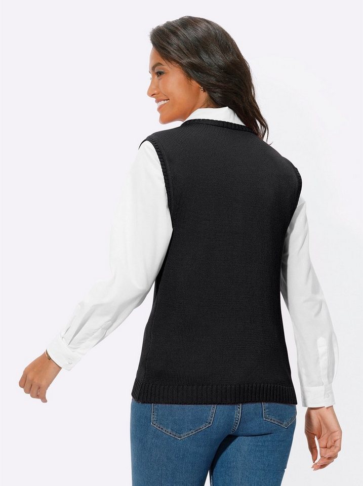Witt Strickjacke Strickweste Ärmellos Jersey – Bild 2 von 4