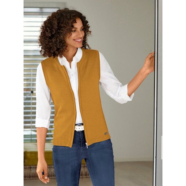 Witt Strickjacke Strickweste Ärmellos Jersey
