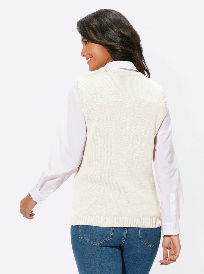 Witt Strickjacke Strickweste Ärmellos Jersey – Bild 2 von 3
