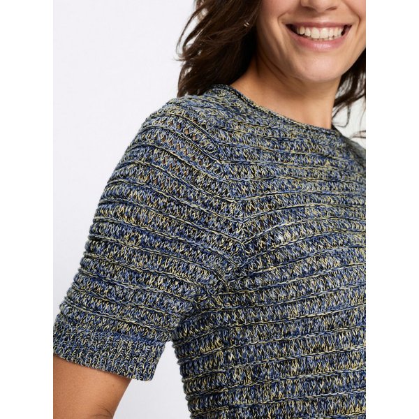 Witt Strickpullover Baumwoll-Pullover Kurzarm Grobstrick, Feinstrick