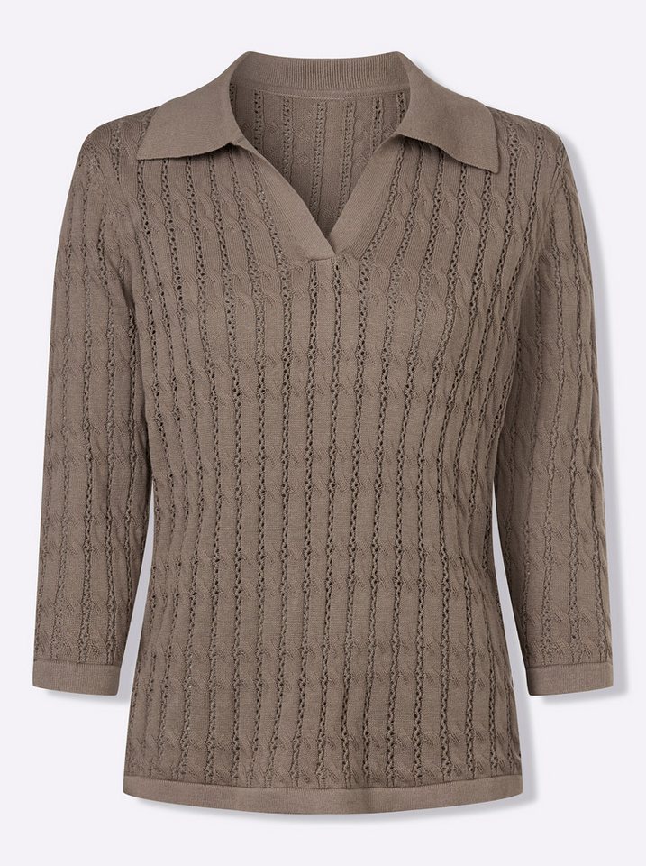 Witt Strickpullover Polopullover 3/4-Arm – Bild 2 von 5