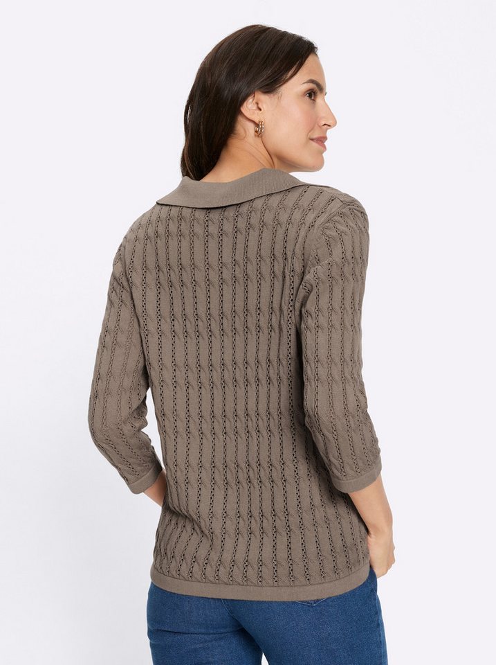 Witt Strickpullover Polopullover 3/4-Arm – Bild 4 von 5