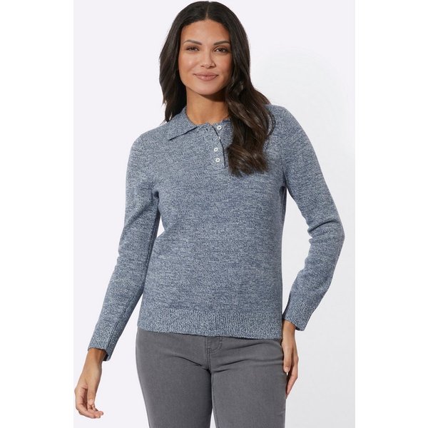 Witt Strickpullover Polopullover Langarm Jersey