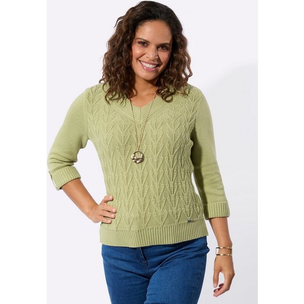 Witt Strickpullover Pullover 3/4-Arm Struktur