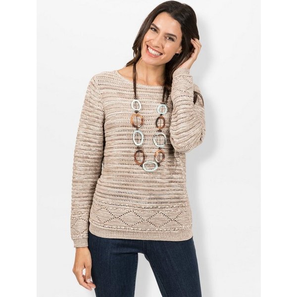 Witt Strickpullover Pullover Langarm Ajourstrick