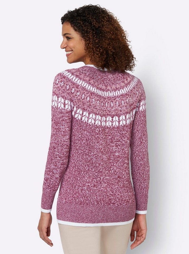 Witt Strickpullover Pullover Langarm Intarsien – Bild 2 von 3