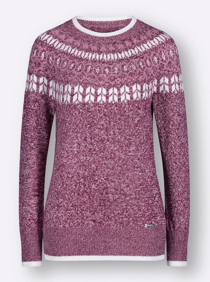 Witt Strickpullover Pullover Langarm Intarsien – Bild 3 von 3