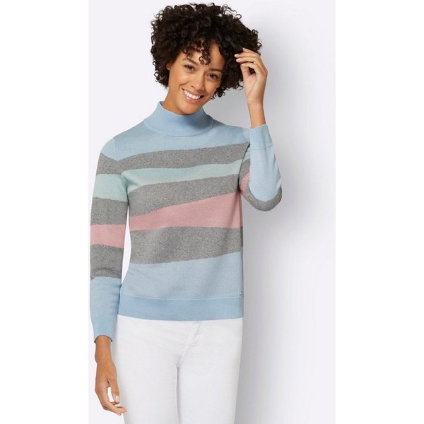 Witt Strickpullover Pullover Langarm Intarsien