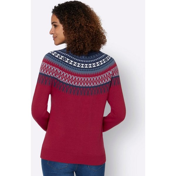 Witt Strickpullover Pullover Langarm Jacquard