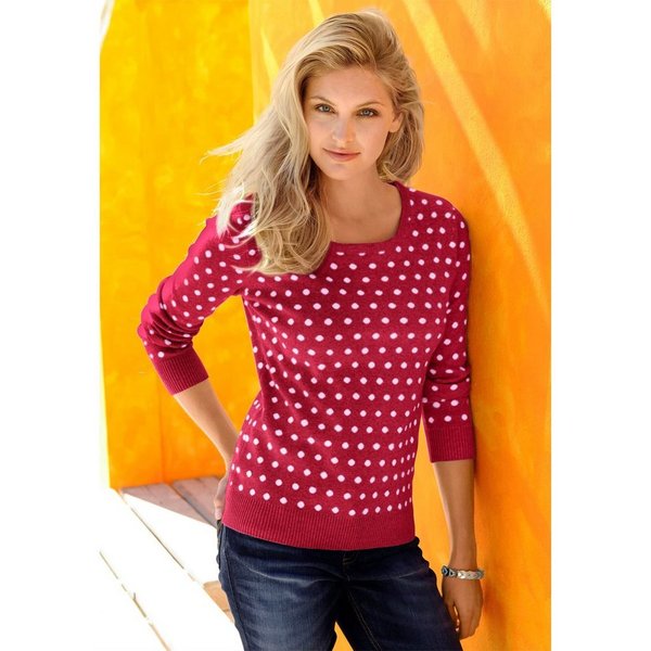 Witt Strickpullover Pullover Langarm Jacquard