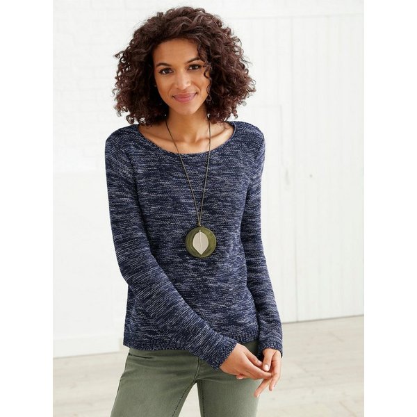 Witt Strickpullover Pullover Langarm Links-Strick