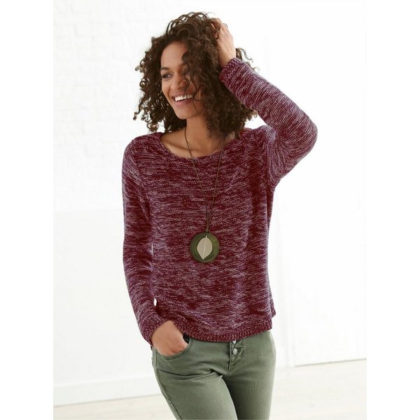 Witt Strickpullover Pullover Langarm Links-Strick