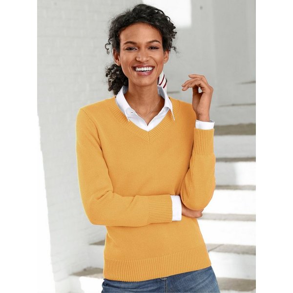 Witt Strickpullover Pullover Langarm Materialmix