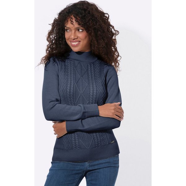 Witt Strickpullover Pullover Langarm Strukturstrick, Zopfmuster