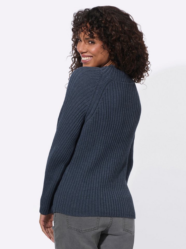 Witt Strickpullover Stehkragen-Pullover Langarm – Bild 2 von 3