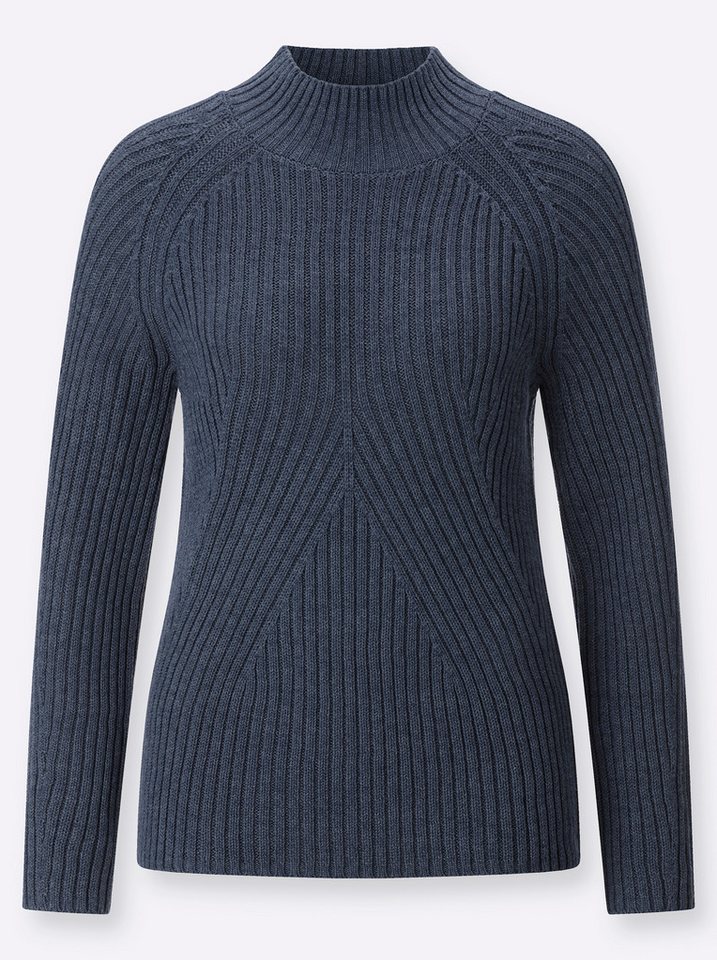 Witt Strickpullover Stehkragen-Pullover Langarm – Bild 3 von 3