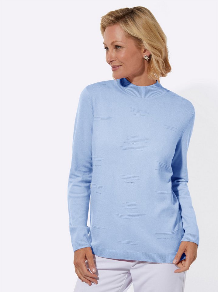 Witt Strickpullover Stehkragen-Pullover Langarm Jersey – Bild 2 von 5