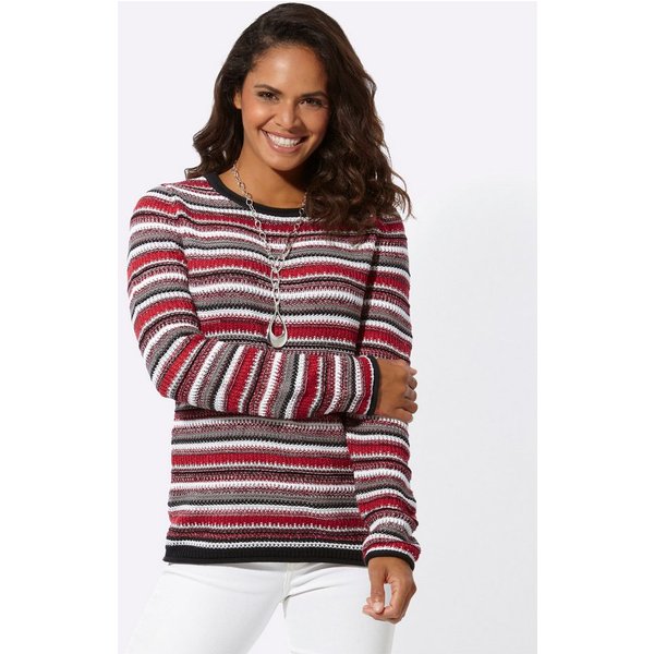 Witt Strickpullover Streifenpullover Langarm Mustermix gestrickt