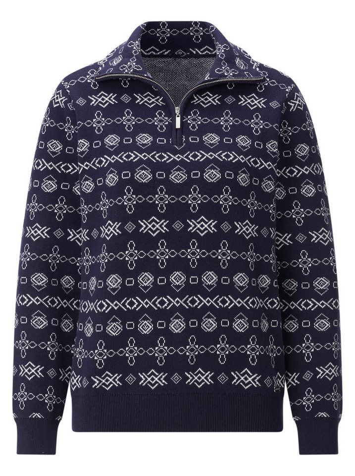 Witt Strickpullover Troyer Langarm Jacquard – Bild 2 von 5