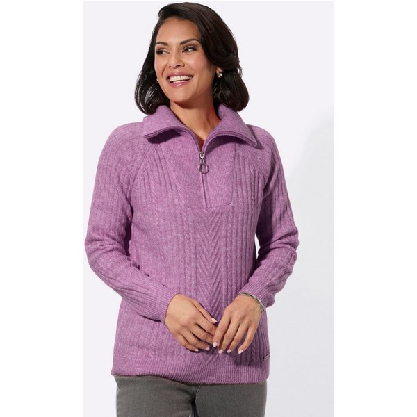 Witt Strickpullover Troyer Langarm Ripp