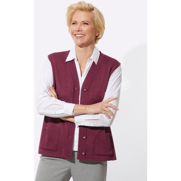 Witt Strickweste Strickweste Ärmellos