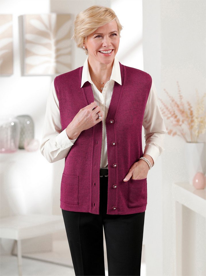 Witt Strickweste Strickweste Ärmellos – Bild 3 von 4
