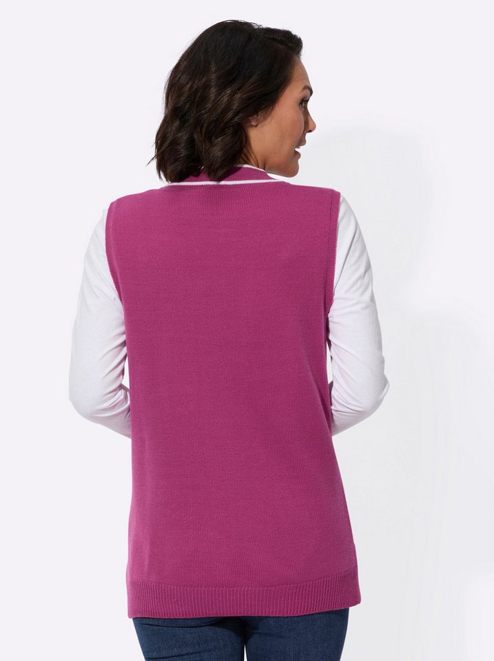 Witt Strickweste Strickweste Ärmellos Jersey – Bild 2 von 4