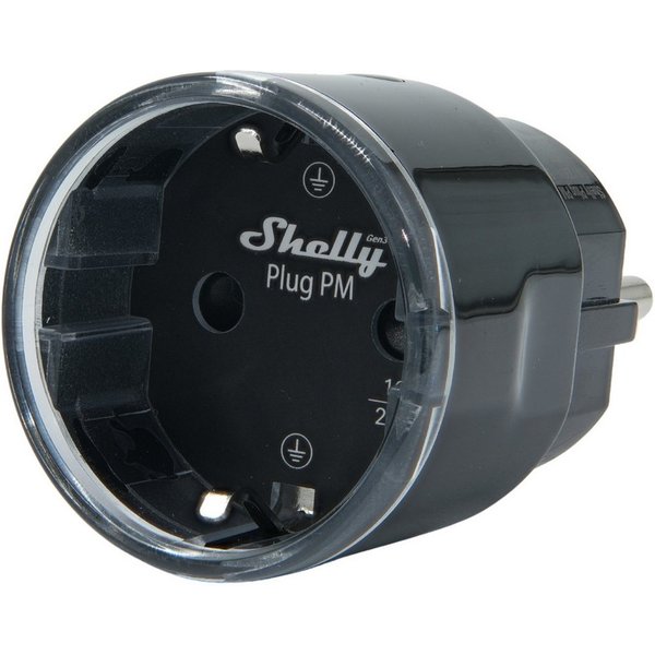 Shelly WLAN-Steckdose SHELLY WLAN-Steckdose Plug PM Gen3, schwarz