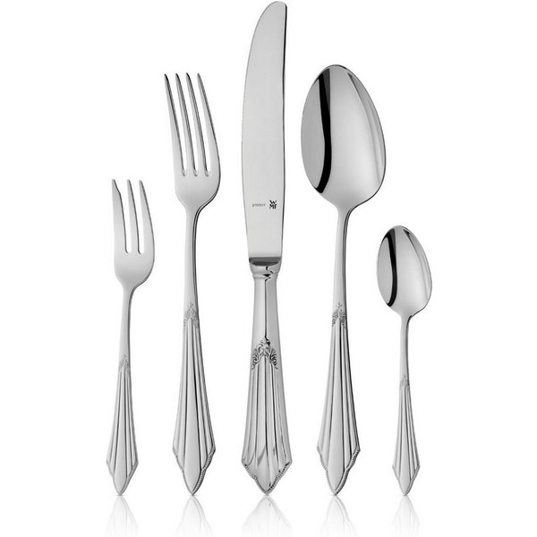 WMF Besteck-Set Fächer (30-tlg), 6 Personen, Cromargan® Edelstahl Rostfrei, ergonomisch, Cromargan protect