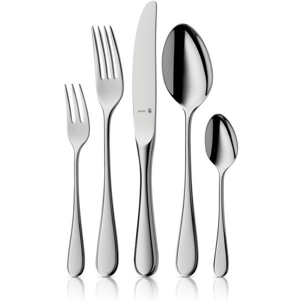 WMF Besteck-Set Kent Plus (30-tlg), 6 Personen, Cromargan® Edelstahl Rostfrei, ergonomisch, Cromargan protect