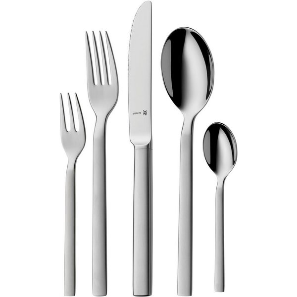 WMF Besteck-Set Lyric Plus (30-tlg), 6 Personen, Cromargan® Edelstahl Rostfrei, ergonomisch, Cromargan protect