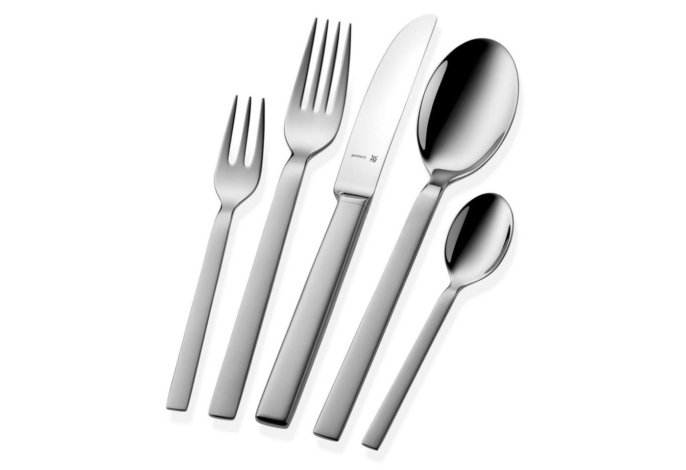 WMF Besteck-Set Lyric Plus (66-tlg), 12 Personen, Cromargan® Edelstahl Rostfrei, ergonomisch, Cromargan protect – Bild 3 von 5