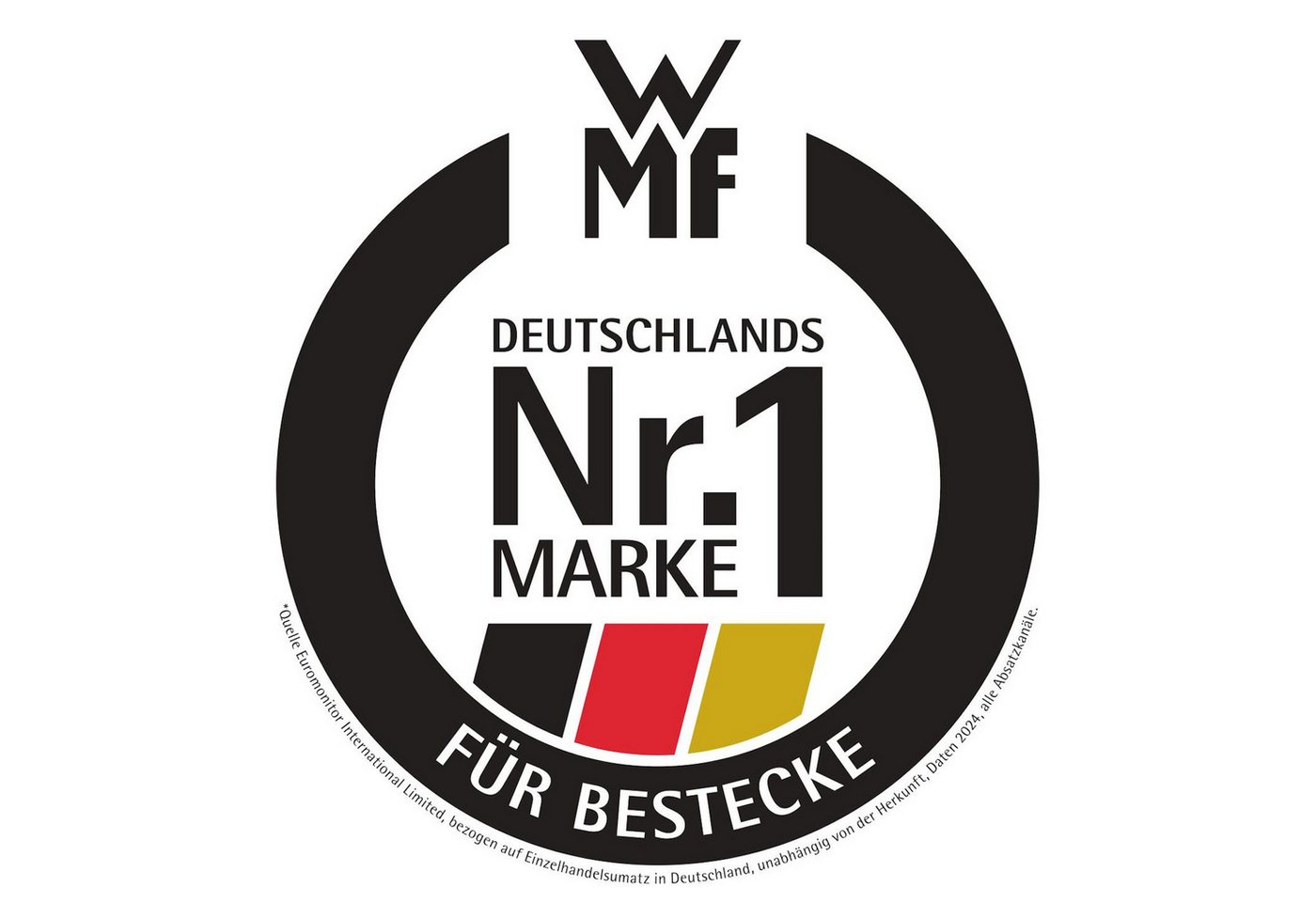 WMF Besteck-Set Sitello (30-tlg), 6 Personen, Cromargan® Edelstahl Rostfrei 18/10, geschmiedete Messer, farbecht, Wellenschliff, spülmaschinenfest – Bild 2 von 5
