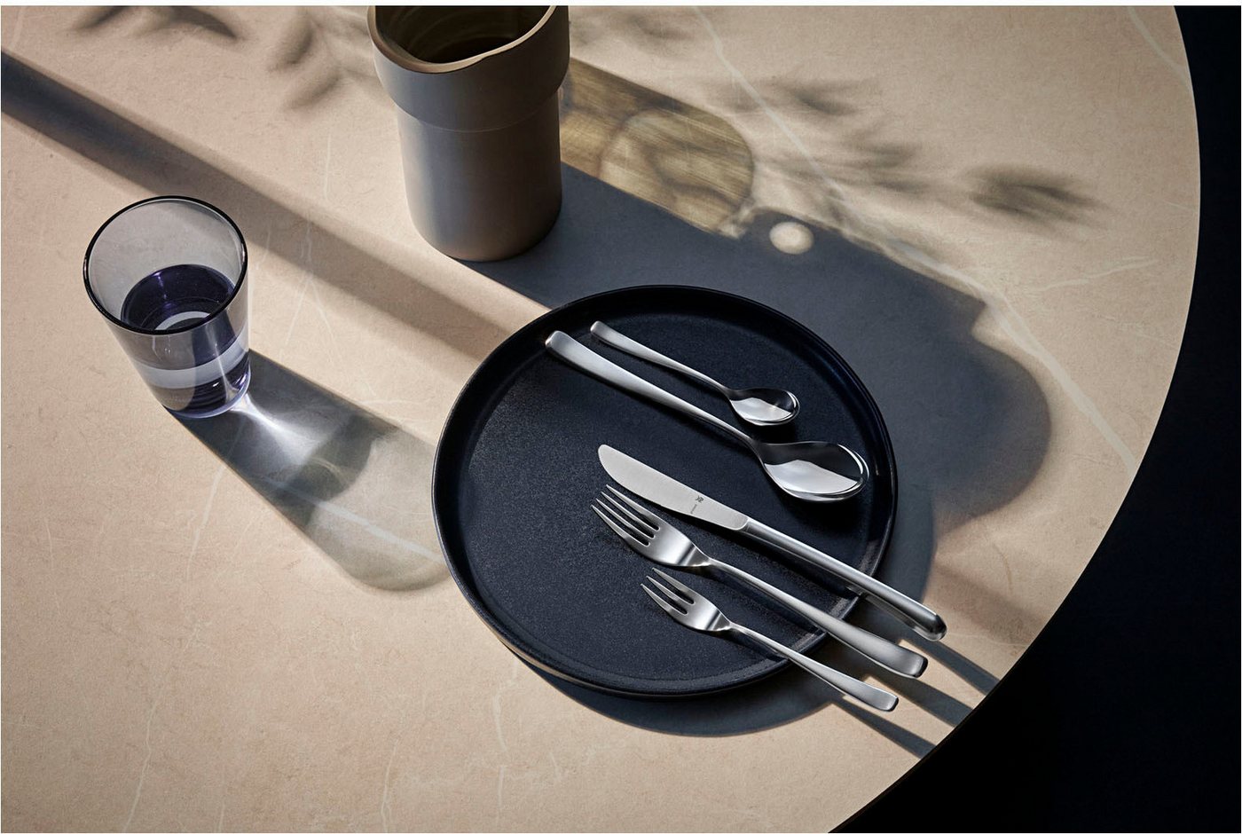 WMF Besteck-Set Vision (30-tlg), 6 Personen, Cromargan® Edelstahl Rostfrei, ergonomisch, Cromargan protect – Bild 4 von 5